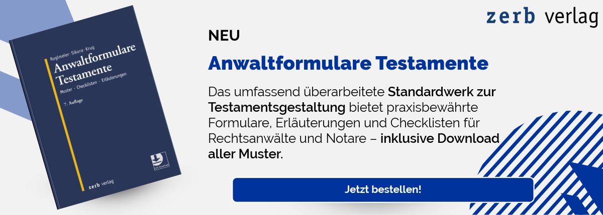 Anwaltformulare Testamente